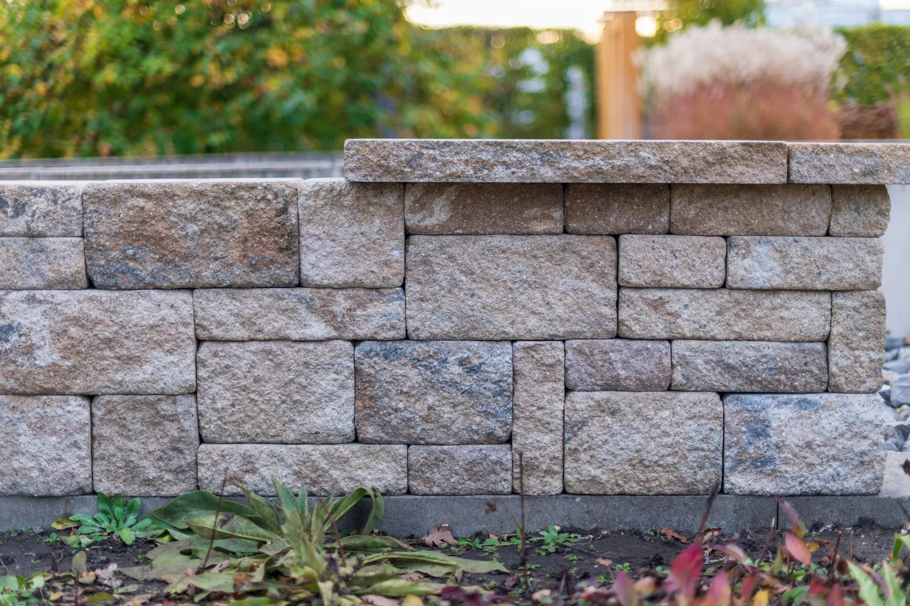 Residential retaining wall construction in Kelowna BC
